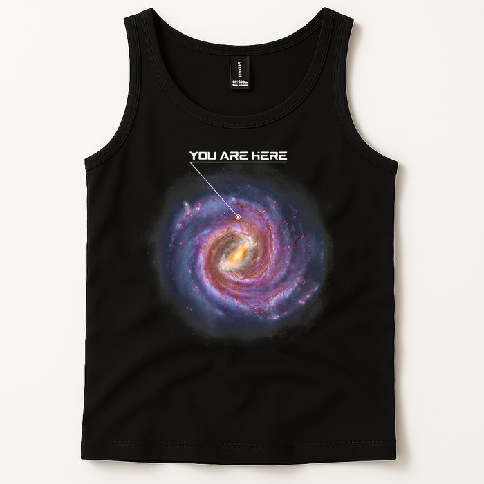 You Are Here Astronomy Milky Way Solar System Galaxy Space Tank Top