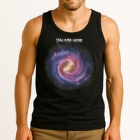 You Are Here Astronomy Milky Way Solar System Galaxy Space Tank Top
