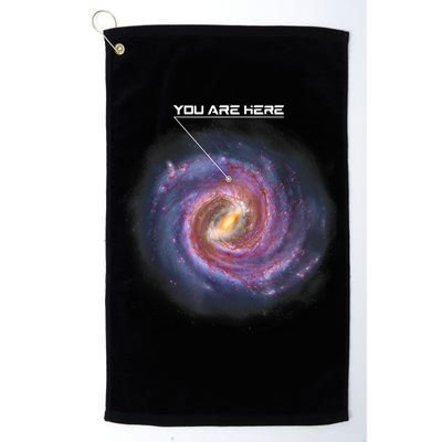 You Are Here Astronomy Milky Way Solar System Galaxy Space Golf Towel
