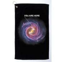 You Are Here Astronomy Milky Way Solar System Galaxy Space Golf Towel