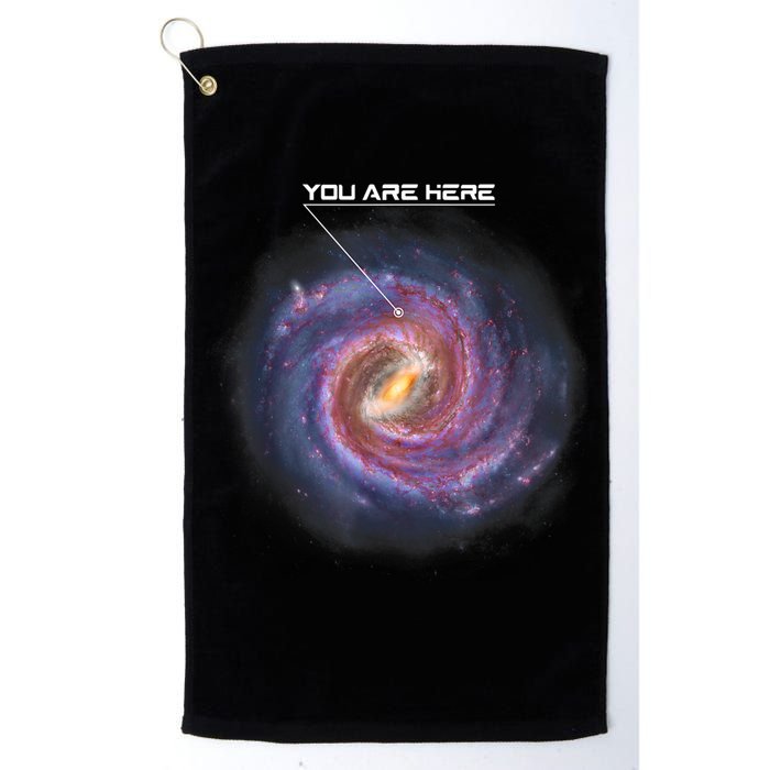 You Are Here Astronomy Milky Way Solar System Galaxy Space Golf Towel