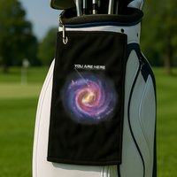 You Are Here Astronomy Milky Way Solar System Galaxy Space Golf Towel