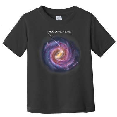 You Are Here Astronomy Milky Way Solar System Galaxy Space Toddler T-Shirt