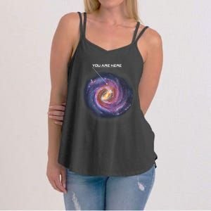 You Are Here Astronomy Milky Way Solar System Galaxy Space Women's Strappy Tank