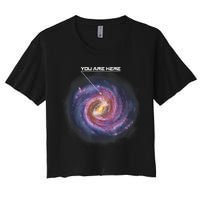You Are Here Astronomy Milky Way Solar System Galaxy Space Crop Top