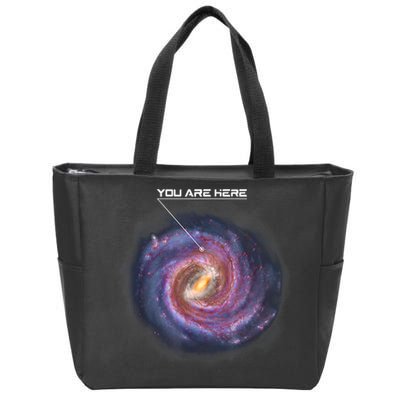 You Are Here Astronomy Milky Way Solar System Galaxy Space Zip Tote Bag