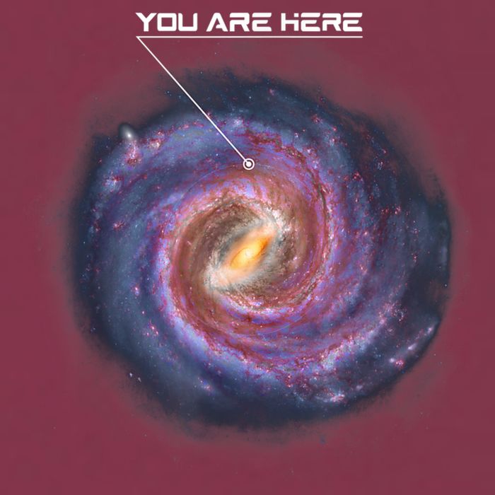 You Are Here Astronomy Milky Way Solar System Galaxy Space 16oz Travel Tumbler