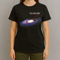 YOU ARE HERE Milky Way Galaxy Funny Outerspace Astronomy T-Shirt