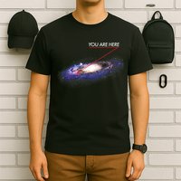 YOU ARE HERE Milky Way Galaxy Funny Outerspace Astronomy T-Shirt