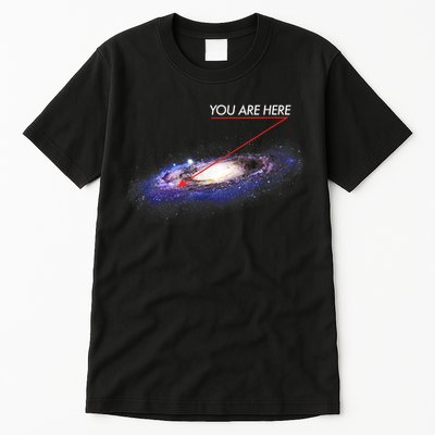 YOU ARE HERE Milky Way Galaxy Funny Outerspace Astronomy Tall T-Shirt