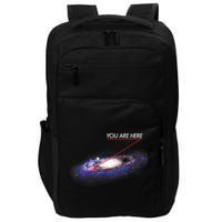 YOU ARE HERE Milky Way Galaxy Funny Outerspace Astronomy Impact Tech Backpack