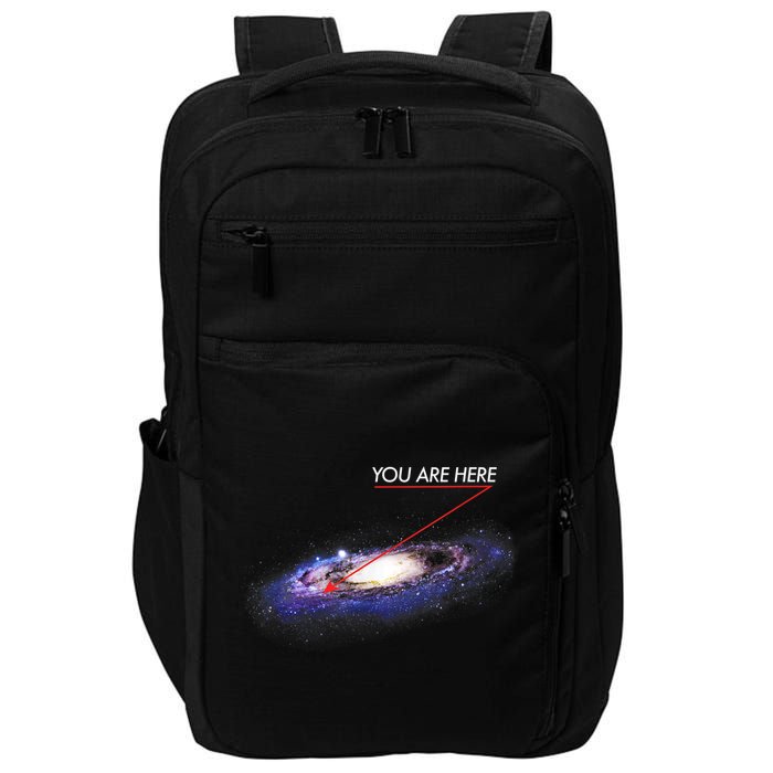 YOU ARE HERE Milky Way Galaxy Funny Outerspace Astronomy Impact Tech Backpack