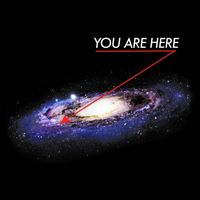 YOU ARE HERE Milky Way Galaxy Funny Outerspace Astronomy Impact Tech Backpack
