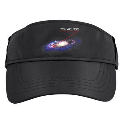 YOU ARE HERE Milky Way Galaxy Funny Outerspace Astronomy Adult Drive Performance Visor