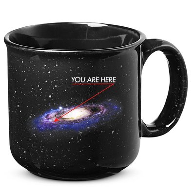 YOU ARE HERE Milky Way Galaxy Funny Outerspace Astronomy 15oz Campfire Ceramic Mug
