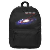 YOU ARE HERE Milky Way Galaxy Funny Outerspace Astronomy 16 in Basic Backpack