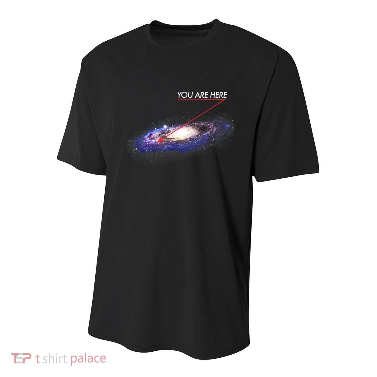 YOU ARE HERE Milky Way Galaxy Funny Outerspace Astronomy Youth Performance Sprint T-Shirt