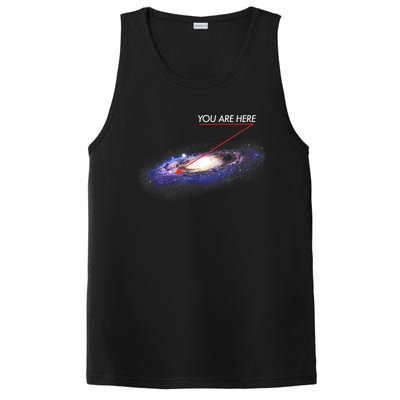 YOU ARE HERE Milky Way Galaxy Funny Outerspace Astronomy PosiCharge Competitor Tank