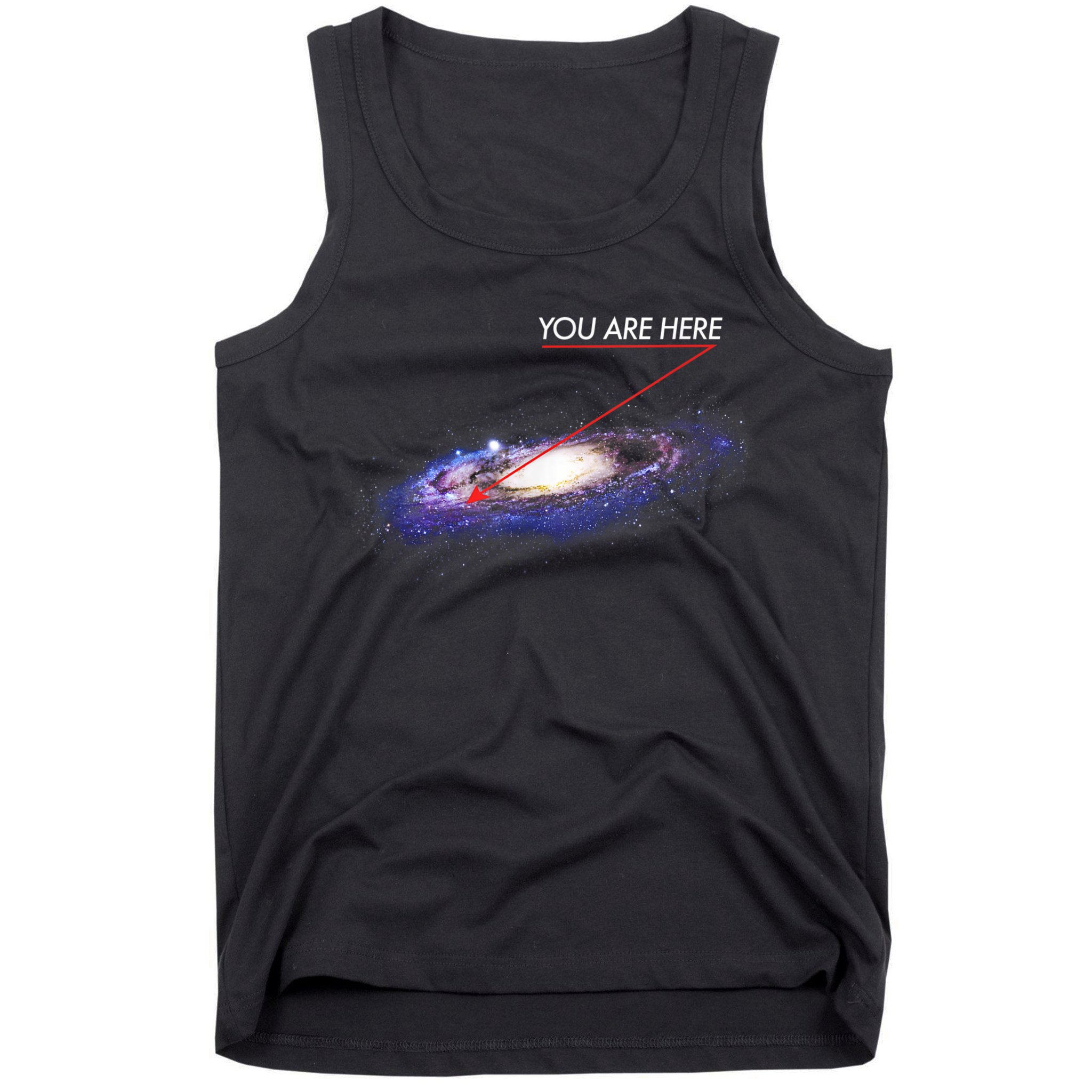 YOU ARE HERE Milky Way Galaxy Funny Outerspace Astronomy Tank Top