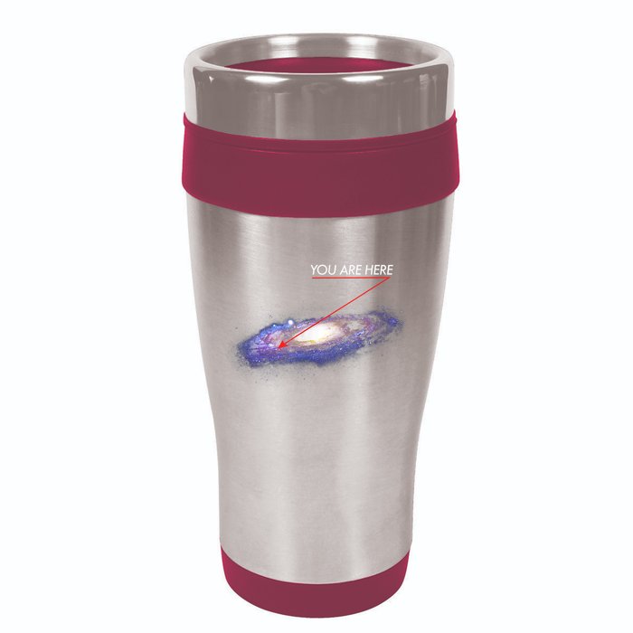 YOU ARE HERE Milky Way Galaxy Funny Outerspace Astronomy 16oz Travel Tumbler
