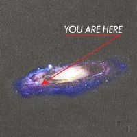 YOU ARE HERE Milky Way Galaxy Funny Outerspace Astronomy Cotton Canvas Backpack