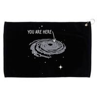 You Are Here Astronomy Galaxy Astronomer Science Fan Grommeted Golf Towel