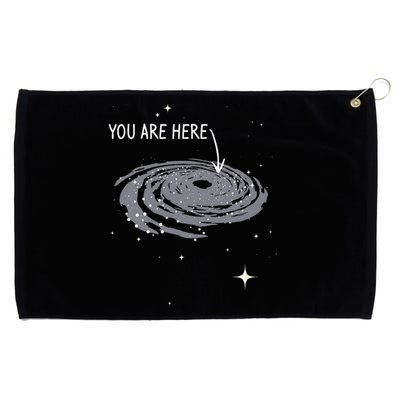 You Are Here Astronomy Galaxy Astronomer Science Fan Grommeted Golf Towel