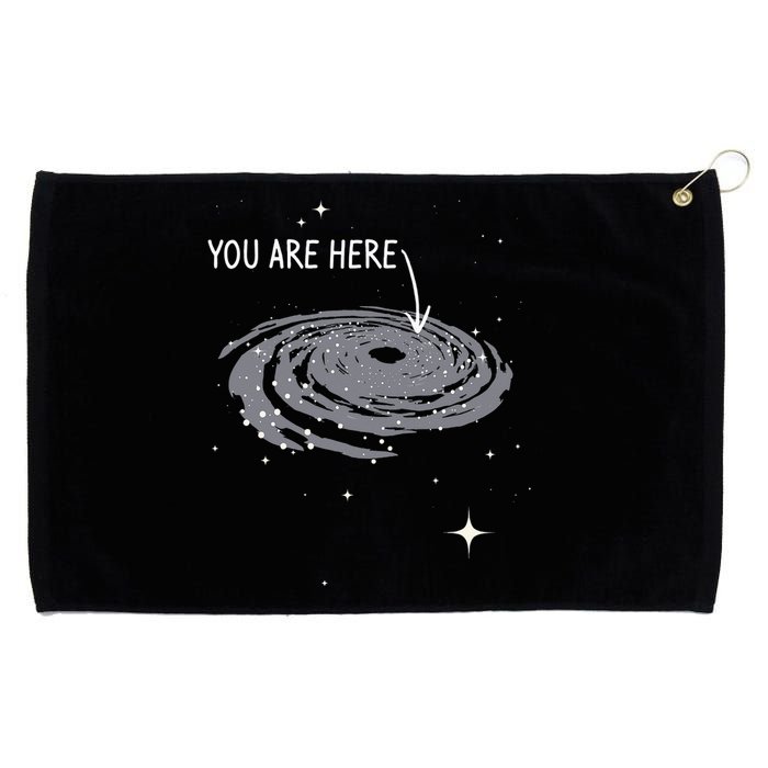 You Are Here Astronomy Galaxy Astronomer Science Fan Grommeted Golf Towel