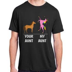 Your Aunt Horse My Aunt Unicorn Funny Adult ChromaSoft Performance T-Shirt