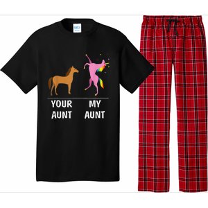 Your Aunt Horse My Aunt Unicorn Funny Pajama Set