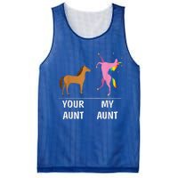 Your Aunt Horse My Aunt Unicorn Funny Mesh Reversible Basketball Jersey Tank