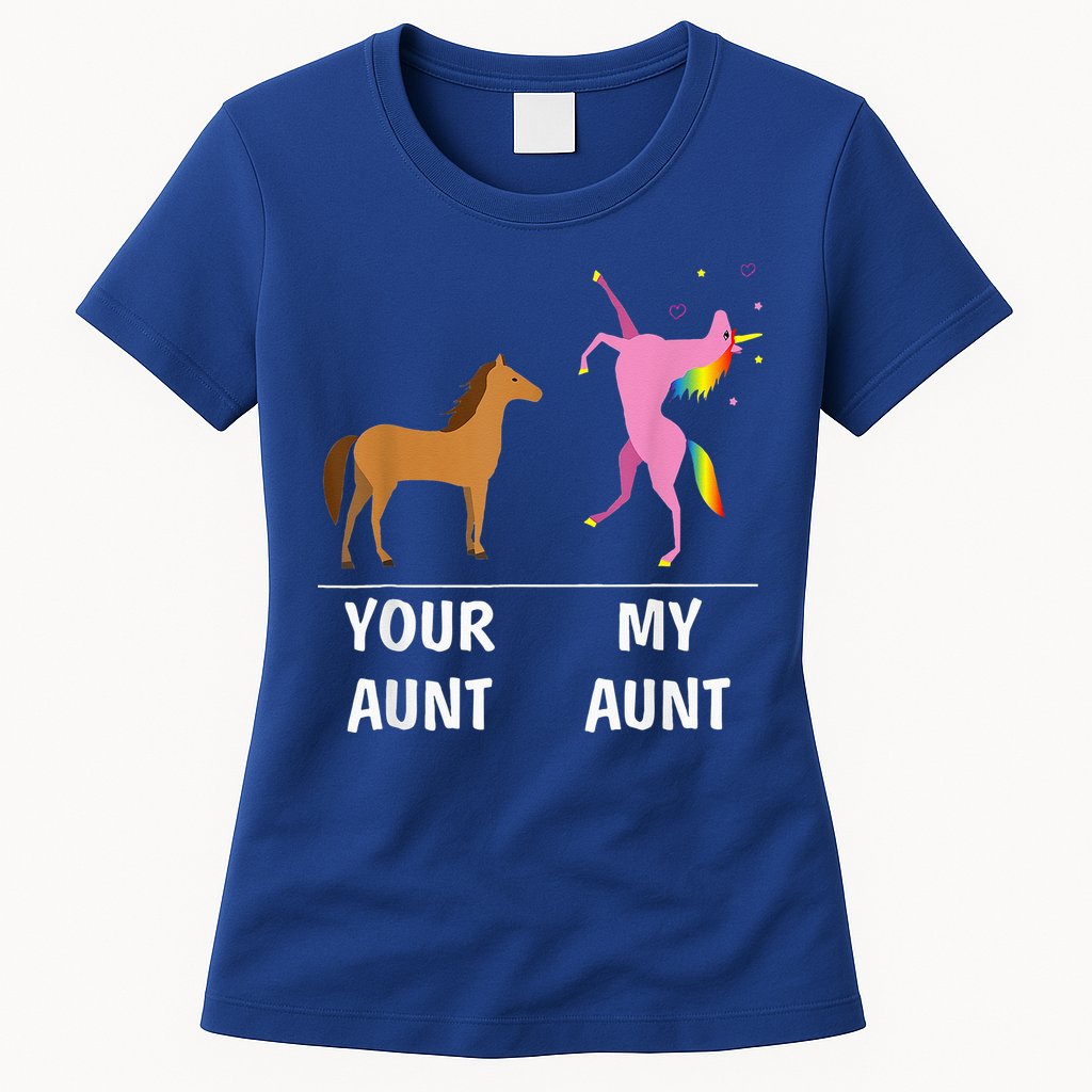 Your Aunt Horse My Aunt Unicorn Funny Womens T-Shirt