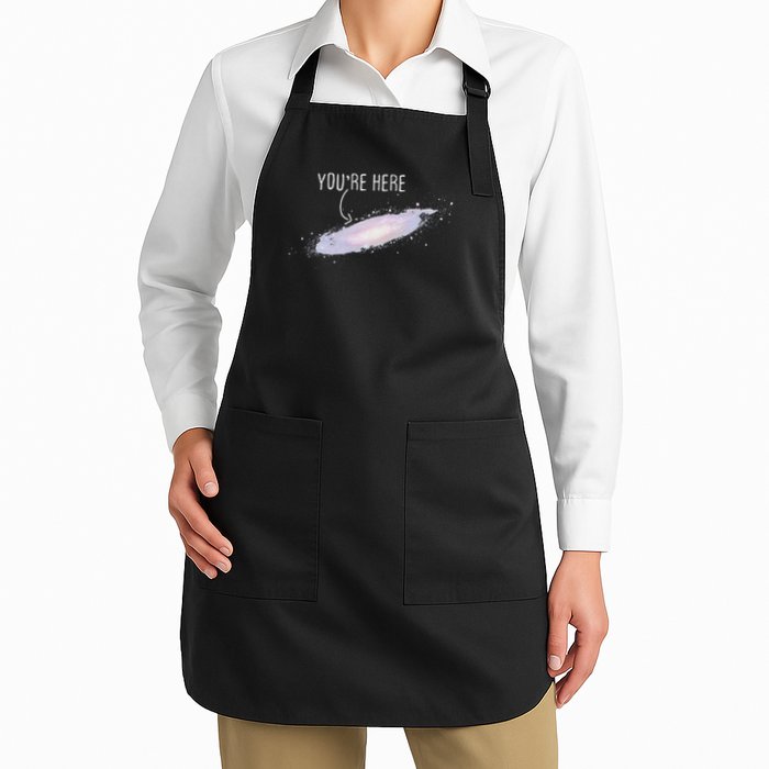 You Are Here Milky Way Science Planet Astronomer Full-Length Apron With Pockets