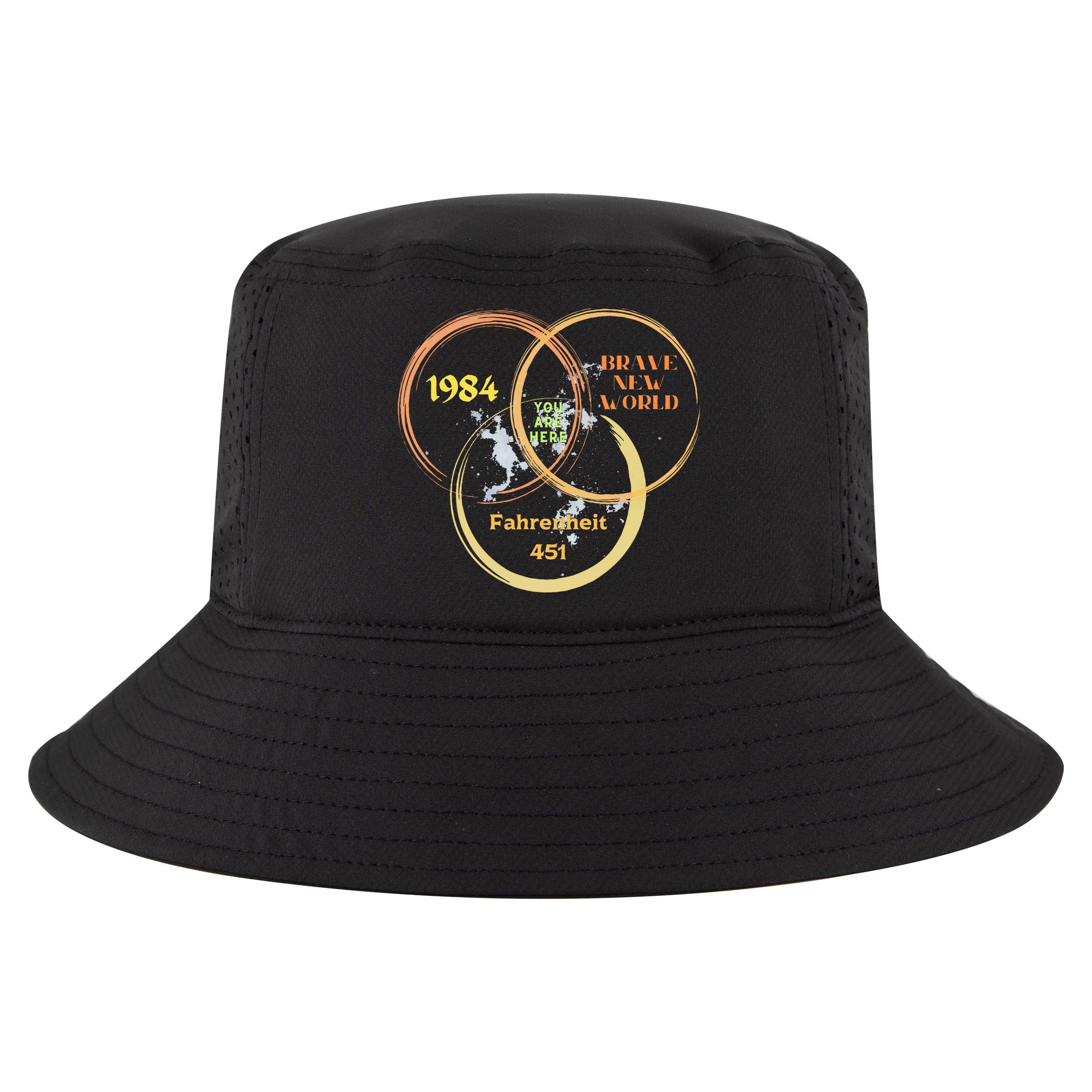 You Are Here 1984 Brave New World Dystopia Cool Comfort Performance Bucket Hat