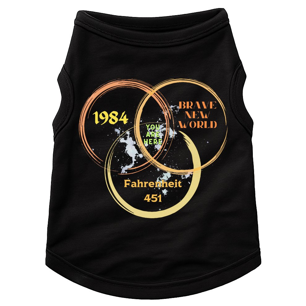 You Are Here 1984 Brave New World Dystopia Doggie Tank
