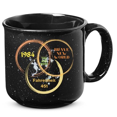 You Are Here 1984 Brave New World Dystopia 15oz Campfire Ceramic Mug