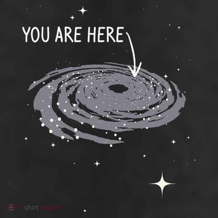 You Are Here Astronomy Galaxy Astronomer Science Fan 7 Panel Mesh Trucker Snapback Hat