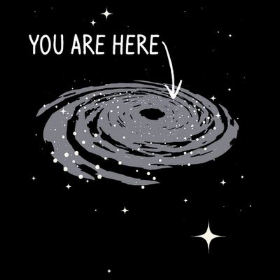 You Are Here Astronomy Galaxy Astronomer Science Fan T-Shirt