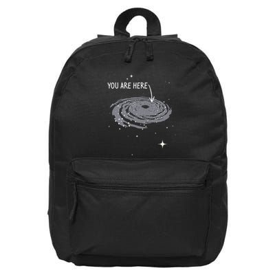 You Are Here Astronomy Galaxy Astronomer Science Fan 16 in Basic Backpack