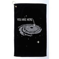 You Are Here Astronomy Galaxy Astronomer Science Fan Golf Towel