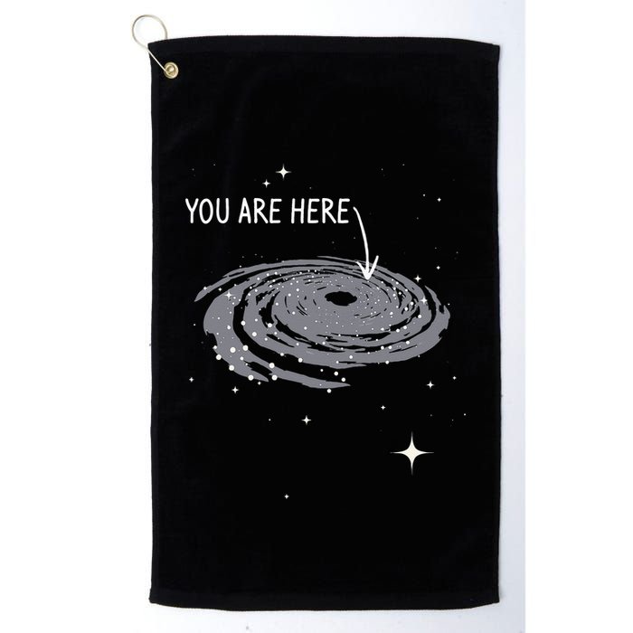 You Are Here Astronomy Galaxy Astronomer Science Fan Golf Towel
