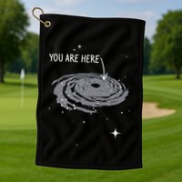 You Are Here Astronomy Galaxy Astronomer Science Fan Golf Towel