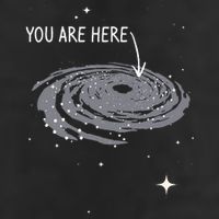 You Are Here Astronomy Galaxy Astronomer Science Fan Golf Towel