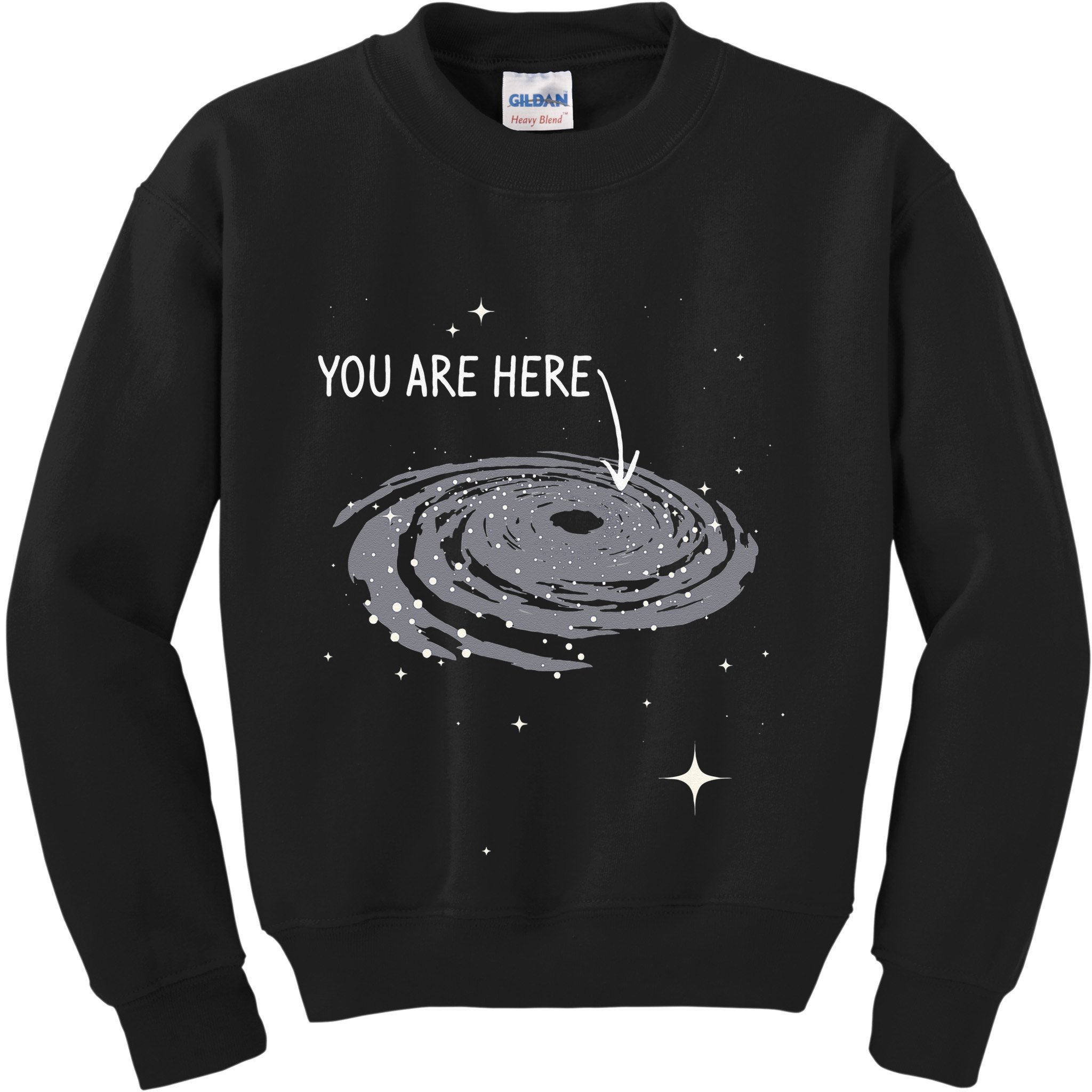 You Are Here Astronomy Galaxy Astronomer Science Fan Kids Sweatshirt