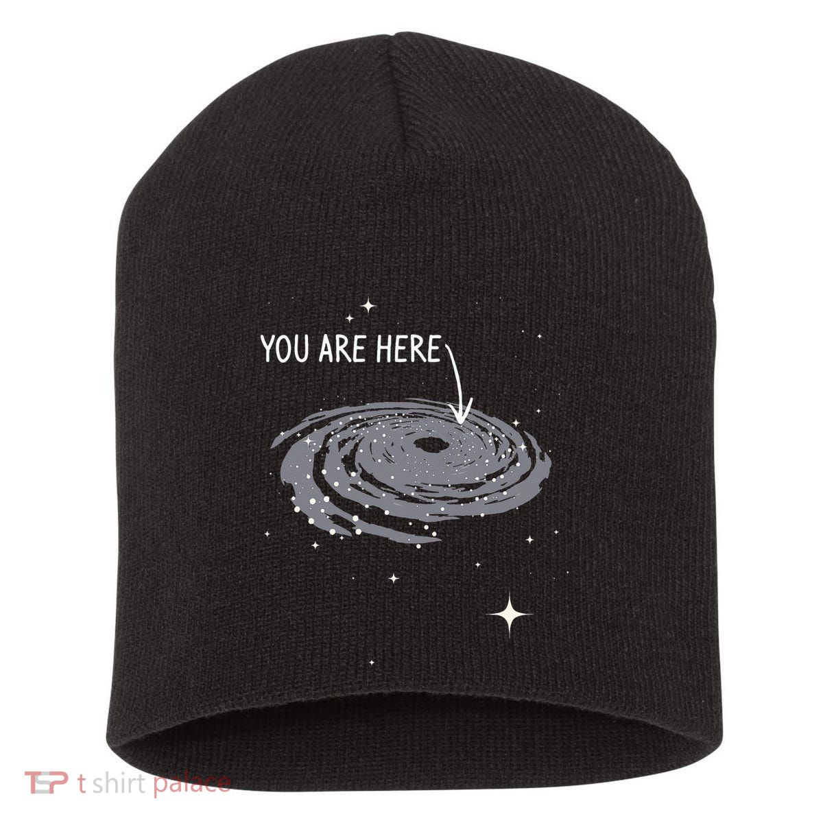 You Are Here Astronomy Galaxy Astronomer Science Fan Short Acrylic Beanie