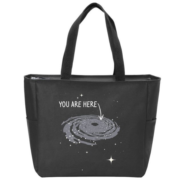 You Are Here Astronomy Galaxy Astronomer Science Fan Zip Tote Bag