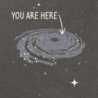 You Are Here Astronomy Galaxy Astronomer Science Fan Cotton Canvas Backpack