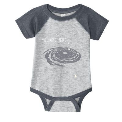 You Are Here Astronomy Galaxy Astronomer Science Fan Infant Baby Jersey Bodysuit