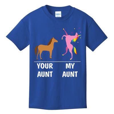 Your Aunt Horse My Aunt Unicorn Funny Outfit Tees Gift Kids T-Shirt