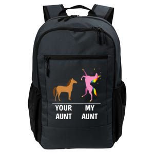 Your Aunt Horse My Aunt Unicorn Funny Outfit Tees Gift Daily Commute Backpack